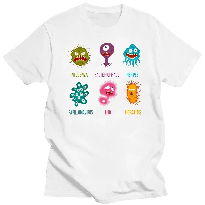 Men tshirt  Cute viruses for biology teacher or a scientist   Viruses   T Shirt(1) Printed T-Shirt tees top