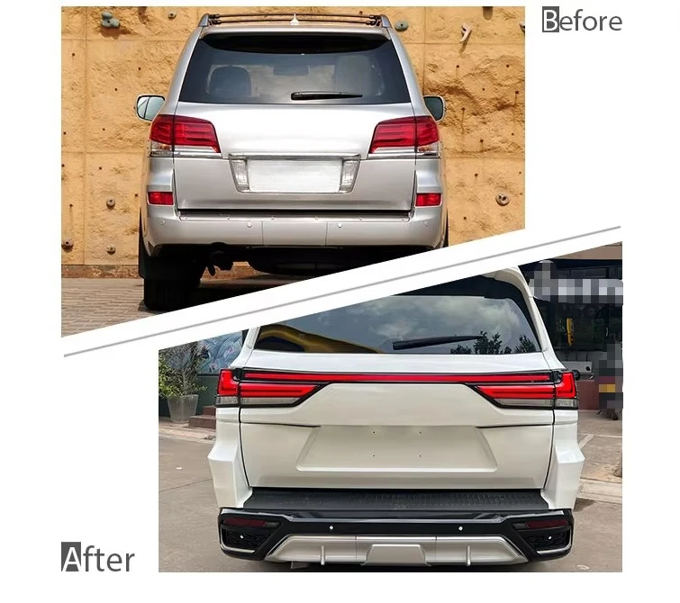 New High Quality Body Kits for 2008-2015 for LX 570/LX600 Upgrade with Tow Hook & Clips Modified Bumper Fender Grill