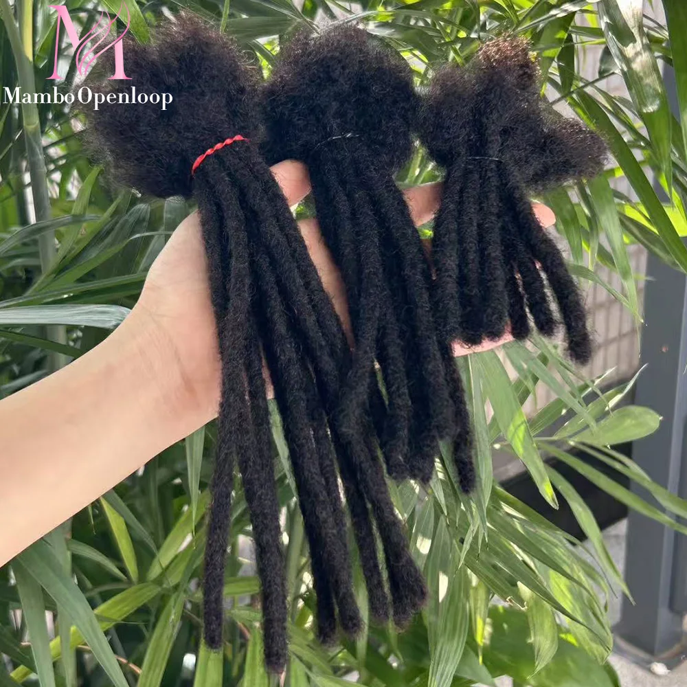 

100% настоящие человеческие волосы ручной работы, наращивание дредов для мужчин и женщин, афро-кудрявые прямые человеческие волосы, наращивание локонов, 10 прядей/пучок