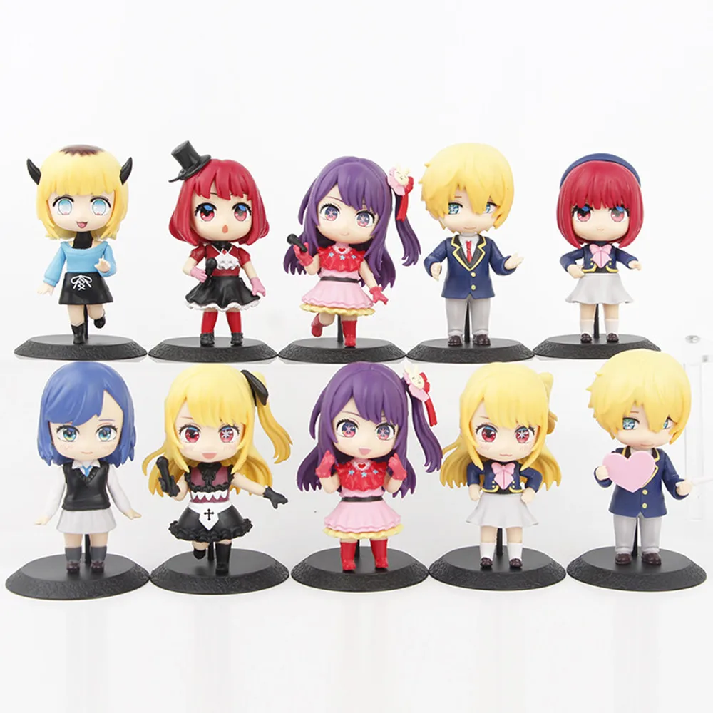 10pcs/set OSHI NO KO Girls Anime Action Figure Toys 10CM