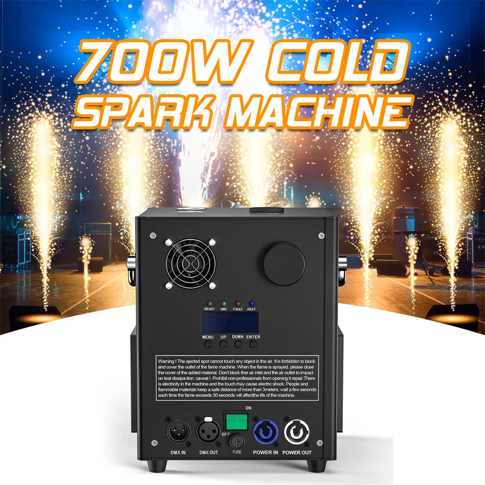 750w Funken maschine dmx512 Steuerung Hochzeit Kalt funken maschine Zeremonie Feuerwerk Sprüh gerät