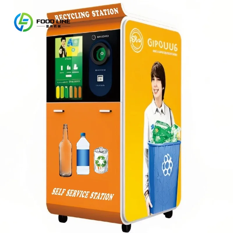 Customized Smart Reverse Vending Machine for Recycling PET Bottle, Can, Glass or Metal RVM Premium Quality