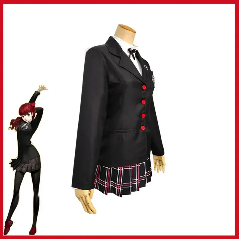 CyGame Royal Kasumi Yoshizawa Cosplay Costume P5r Violet Sumire Yoshizawa Korean School Uniform Wig Woman Cute Campus Suit