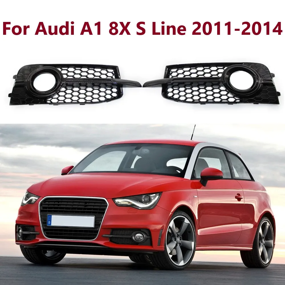 

2 шт., автомобильные решетки для переднего бампера Audi A1 8X S Line 2011-2014