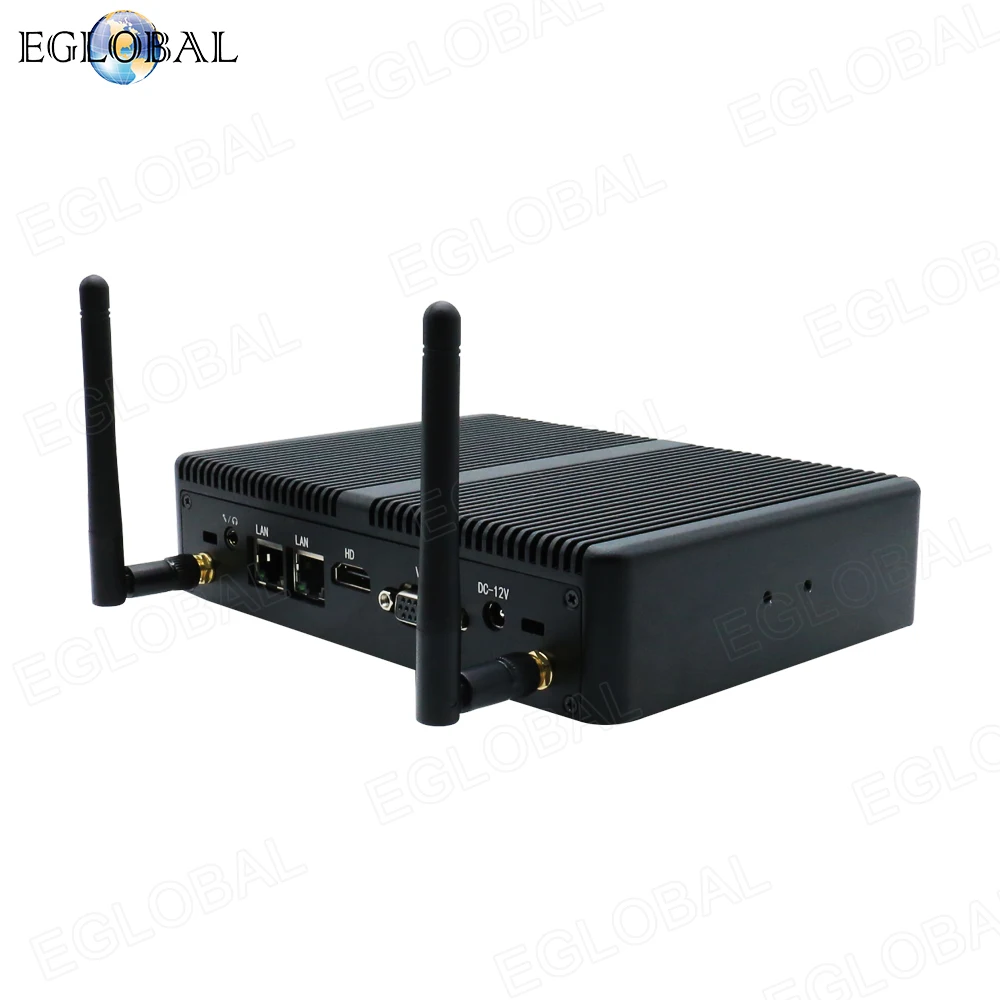 EGLOBAL Mini PC i3 5005U Dual LAN Dual COM Mini computer a basso consumo VGA HDMI WiFi Windows RJ45 Giga LAN PC desktop da ufficio