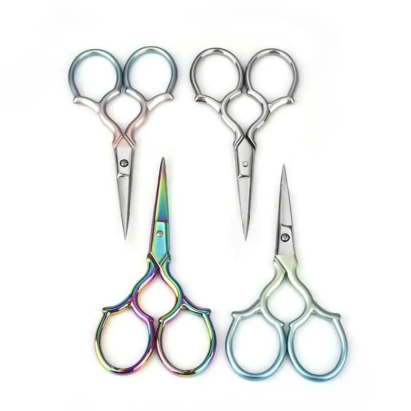 Stainless Steel Sewing Scissors Embroidery Knitting Cross Stitch Shear Tailor Needlework Tool DIY Handcraft Sewing Accessories
