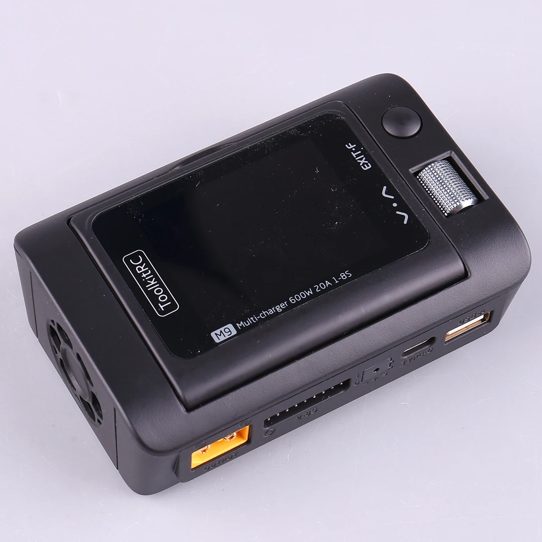 ToolkitRC M9 Fast Charging Multifunctional Signal Test Charger 600W 20A with Foldable Screen Supports 1-8S Electronic Components