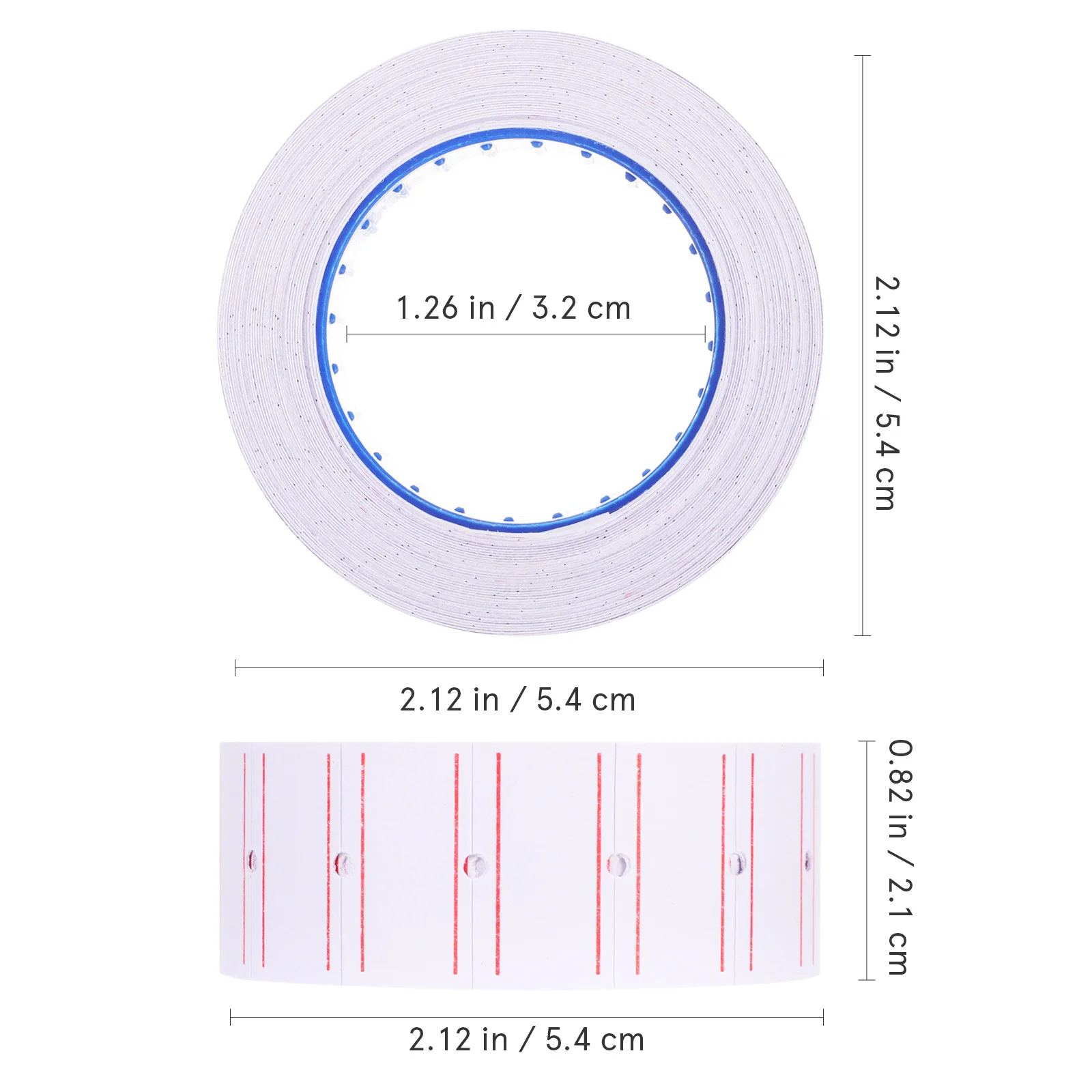 لفات ملصق الأسعار، ملصقات شفافة قابلة للقراءة وتدوم طويلاً، التصاق قوي، ملصقات شارة السعر، متجر بيع بالتجزئة، الأعمال الصغيرة #4