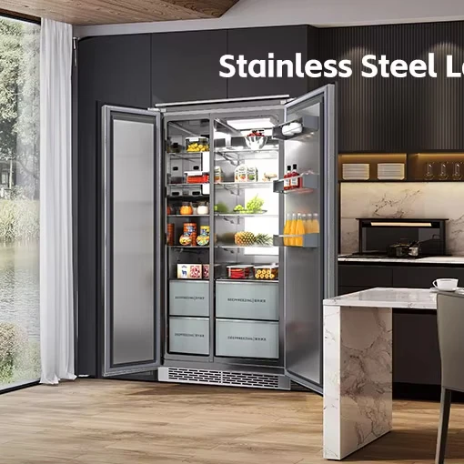 RK188 Best Selling High Quality Side by Side Large Integrated Fridges/built in Refrigerators