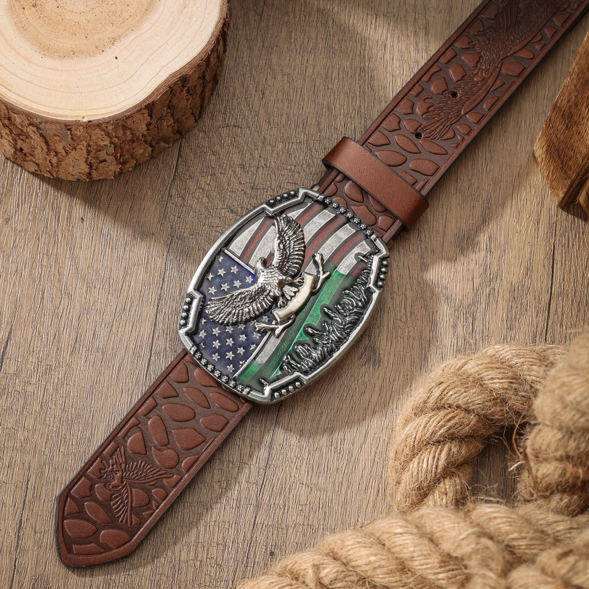 Ein PU-Gürtel für Damen und Herren, der den Stil von Western-Denim und Retro vereint, ist perfekt für alltägliche Freizeitausflüge. – Detail 9