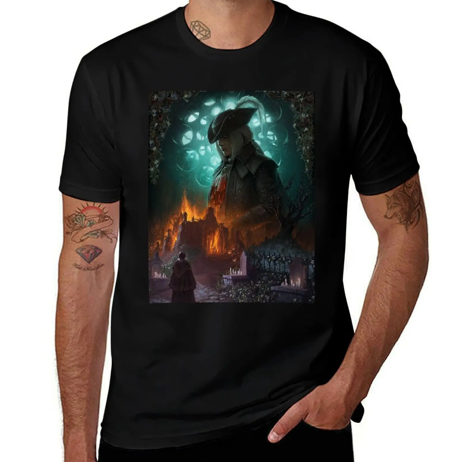 

Bloodborne T-Shirt basketball graphic tees tees plus sizes shirts men