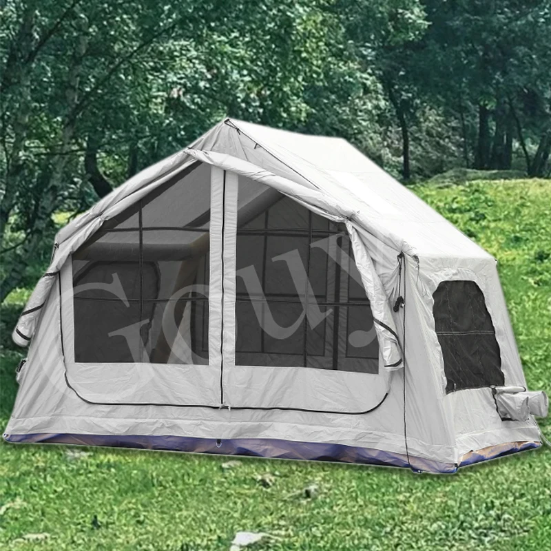 6.3 Square Meters with Expanded Inflatable Tent Outdoor Camping Style Oxford Cloth Sunproof and Rainproof Quick Opening Portable Automatic Construction