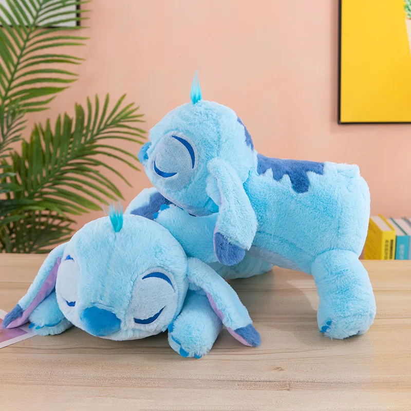 かわいいディズニーぬいぐるみスリーピングスティッチおもちゃ抱きしめおもちゃぬいぐるみ子供のための誕生日プレゼントかわいいぬいぐるみ女の子やティーン向け