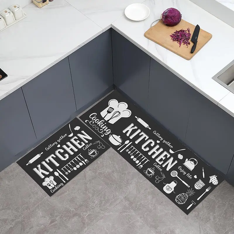 1 Pc Floor Mat, Door Combination, Kitchen and Bathroom Door Mat, Anti Slip, Dirt Resistant, Thick Foot Mat, Kitchen Floor Mat