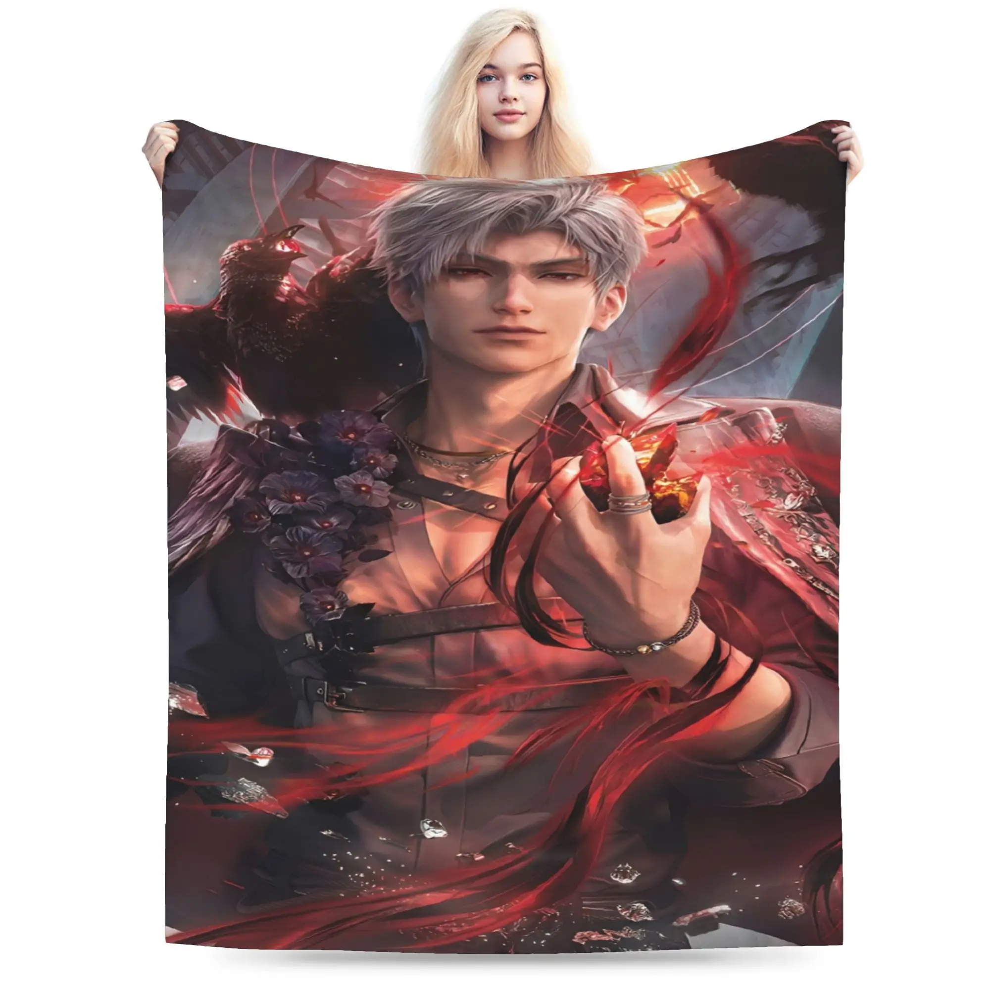 New  Love and Deepspace Sylus Blanket Super Soft Fleece  Cozy Throw Blankets Machine Washable