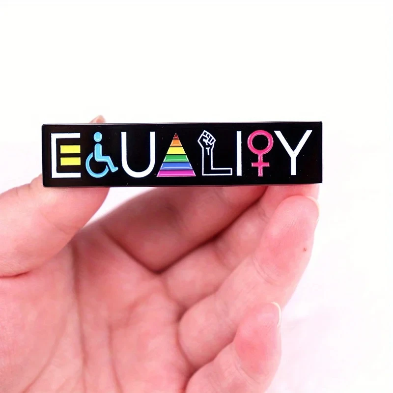 레인보우 LGBT 격려 편지 금속 에나멜 배지 게이 레즈비언 양성애자 트랜스젠더 적응 옷깃 핀 쥬얼리 선물 액세서리