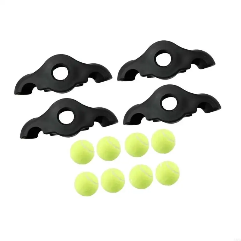 Tennis Balls Foot Pads Indoor Cycling Feet Adapters Plate Feet Shock Absorption Tennis Balls Foot Pads