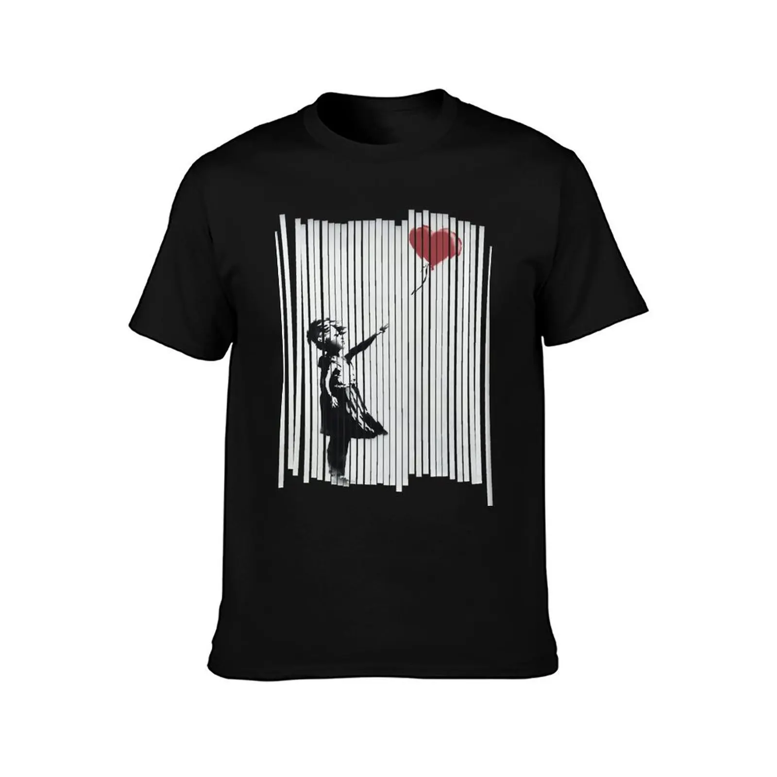 Hey! I Fixed It! Banksy Shredded Balloon Girl T-Shirt Lightweight Print T-Shirt