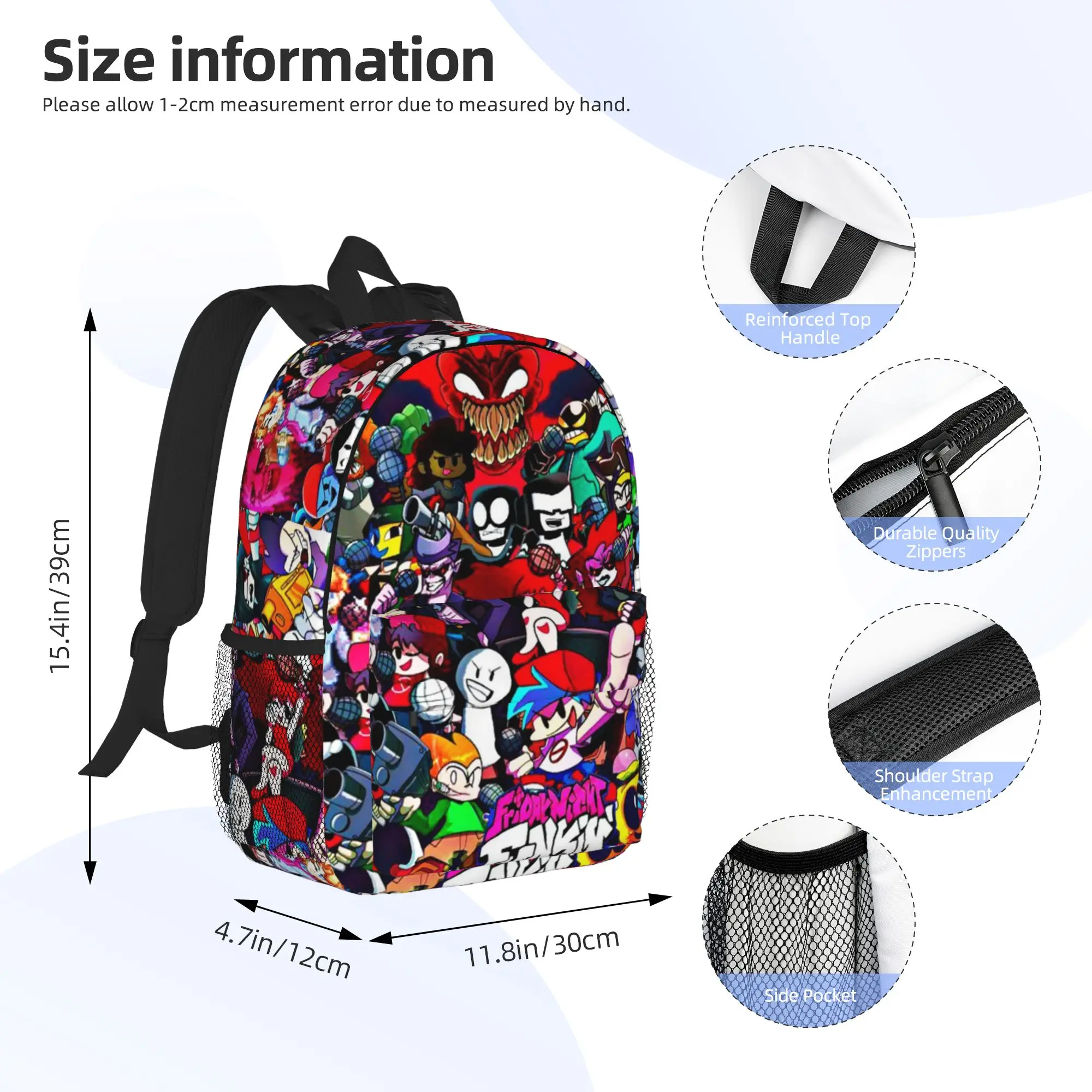 Friday Night Funkin Characters fnf game Backpack Hot Sale Daypack Boys Girls BookBag Shoulder Bags for Men Women School Bag
