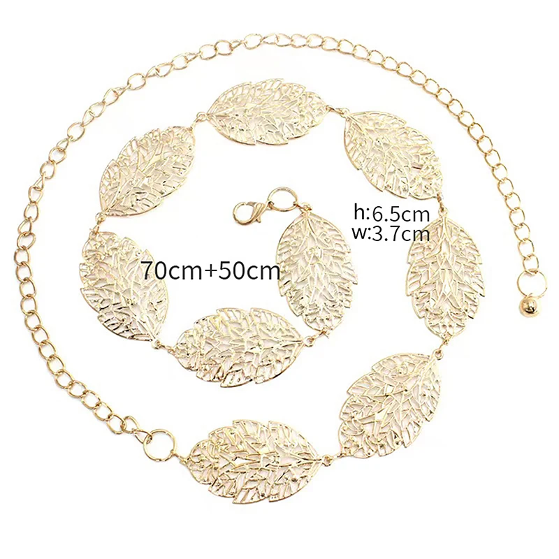 Hot Retro Versatile Ethnic Style Metal Bohemian Waist Chain Belt For Women Fashion Sweater Chain Waist Seal Body Accessories