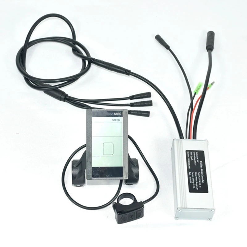 

36/48V S830 Lcd Display Panel Meter Square Wave Controller Motor With 1T5 Connecting Line Cycling Parts