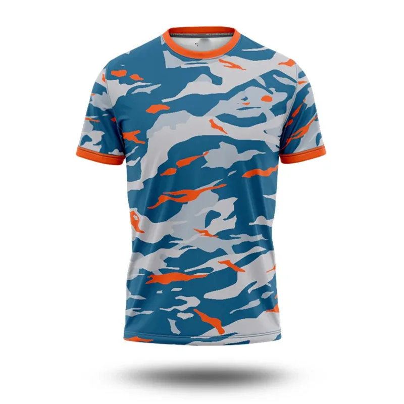 

Футбольная рубашка с камуфляжным принтом и граффити, мужская дышащая футболка с круглым вырезом и короткими рукавами для бега, повседневная мода