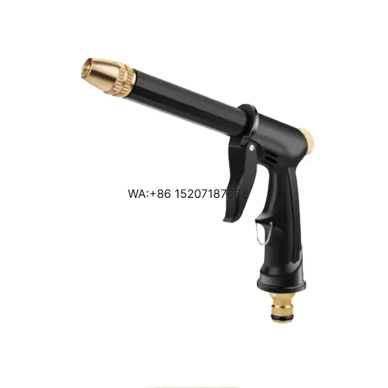 Wmwmnu Durable Pure Copper DIY Grade Water Spray Electroplated Alloy Nozzle for Auto Detailing Outdoor Cleaning OEM