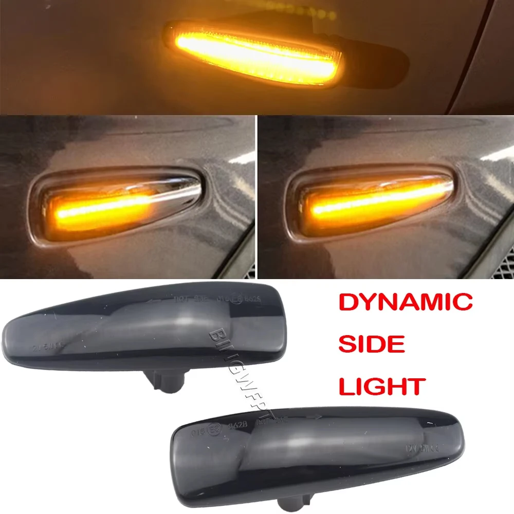 LED Dynamic Turn Signal Side Marker Light For Mitsubishi Lancer Evolution Evo X Outlander Sport RVR ASX Mirage 2014-2019