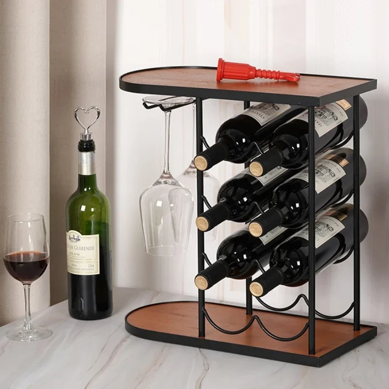 Wooden Wine Rack Detachable Desktop Wine Bottle Holders Household Kitchen Bar Storage Shelf Barware Restaurant Accessories