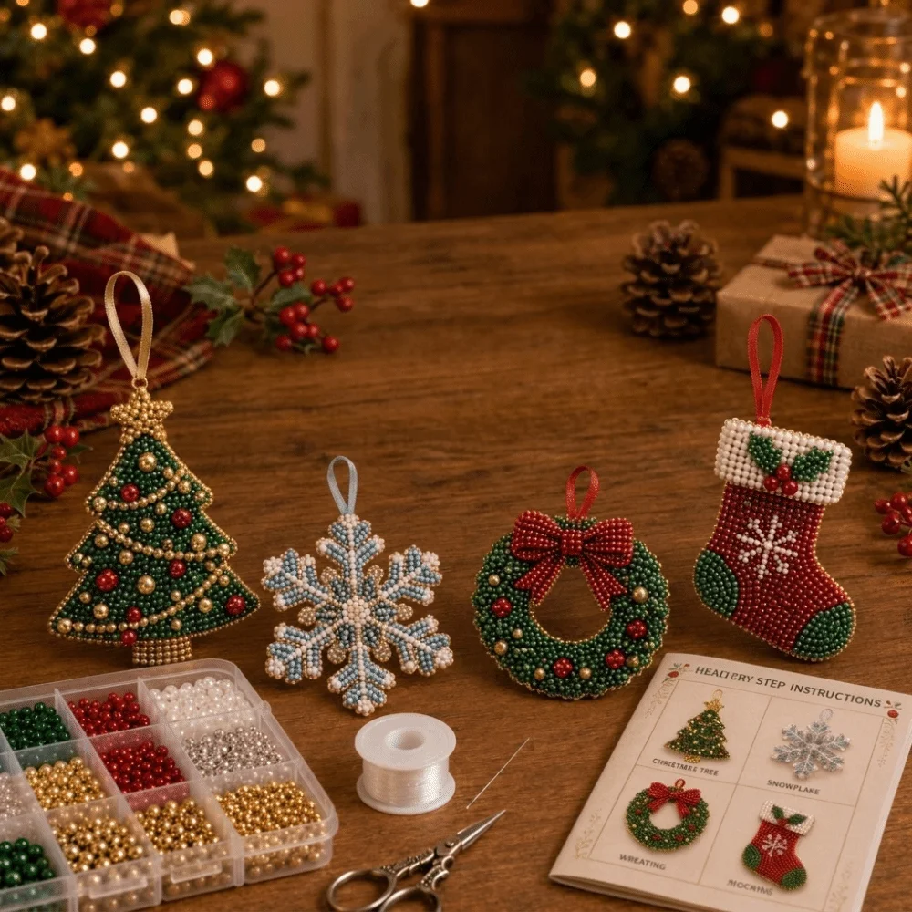 مجموعة زينة عيد الميلاد ثلاثية - مراجعة Jewelry Making Event وسعره