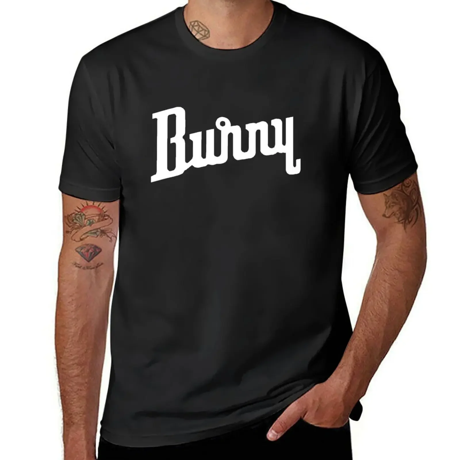 

Burny Guitar T-Shirt anime figures basketball graphic tees quick drying oversizeds T-shirt men