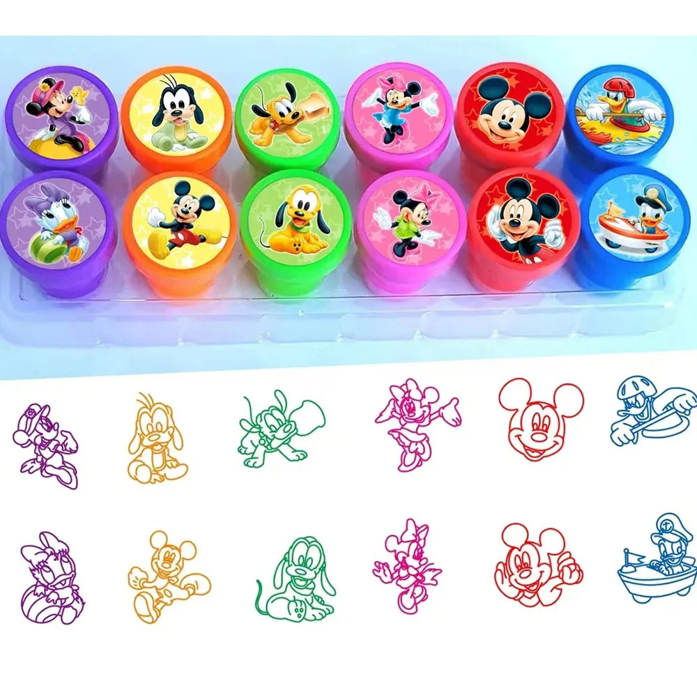 Mickey Mouse Party Favors Cartoon Minnie Mickey Slap Bracelets Headbands Stickers  Keychains  Gift Bags Kids Birthday Classroom