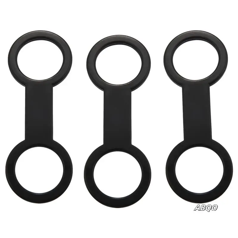 

48X Scuba Diving Dive Snorkeling Silicone Snorkel Mask Strap Keeper Holder Clips Retainer Attachment Gear Spare Black