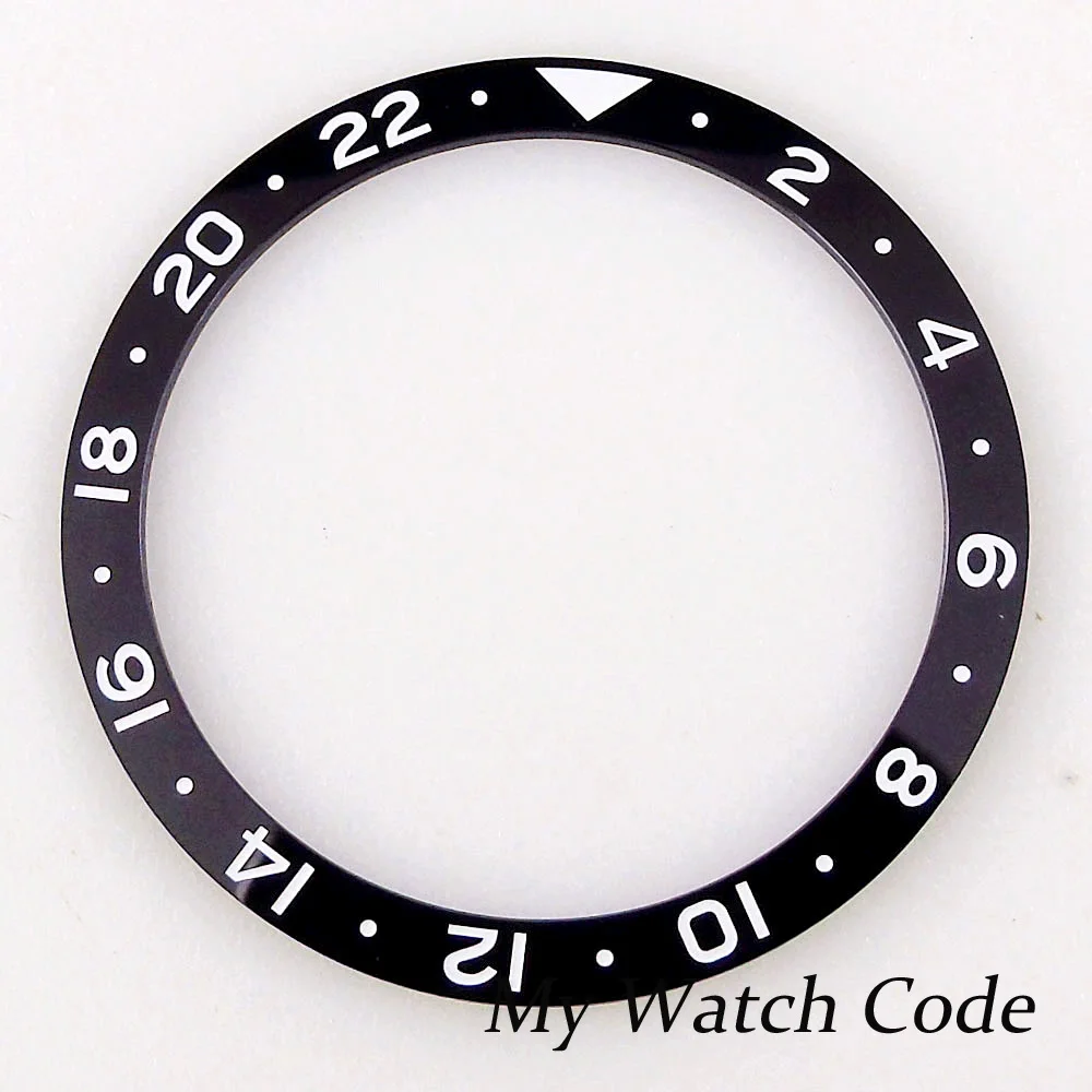 

38mm*31.5mm Black gmt Watch Bezel Flat Bezel Insert for SKX NH34 Wristwatch Ceramic Watch Parts for Watchmakers