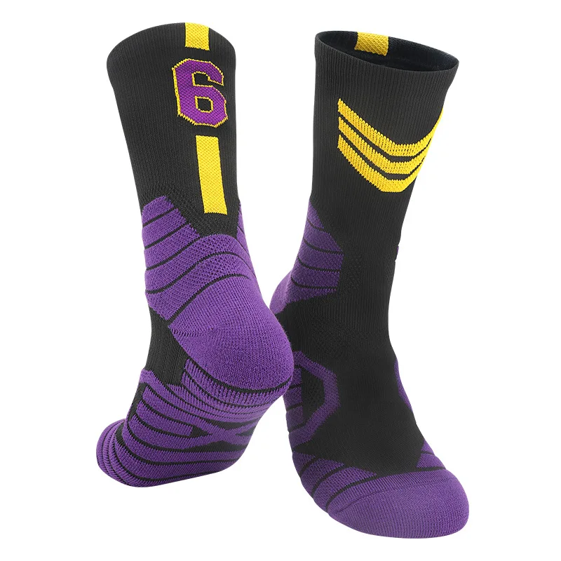 New Elite Basketball Socks Men Outdoor Running Socks Men Non-slip Basketball Socks Breathable Sweat Absorbing Cycling Socks