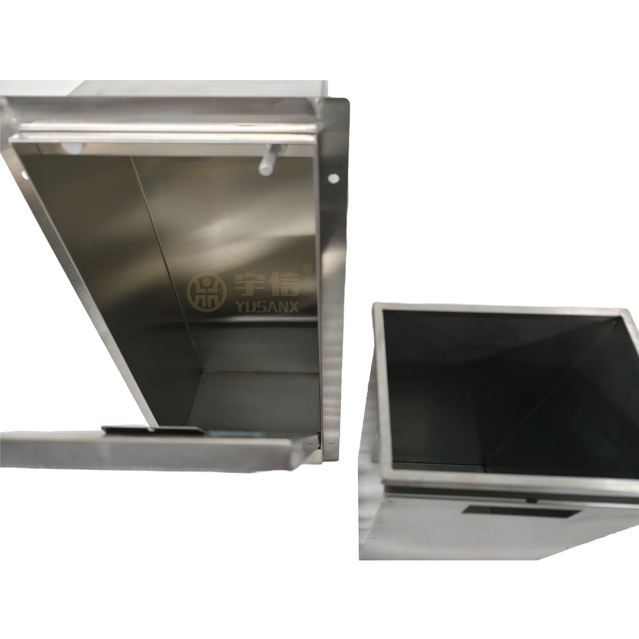 Concealed Refuse Bin 304 Stainless Steel Tiles Insert Hidden Trash Can Rimless Wall Mounted Recessed Rubbish Bin Bathroom Niche