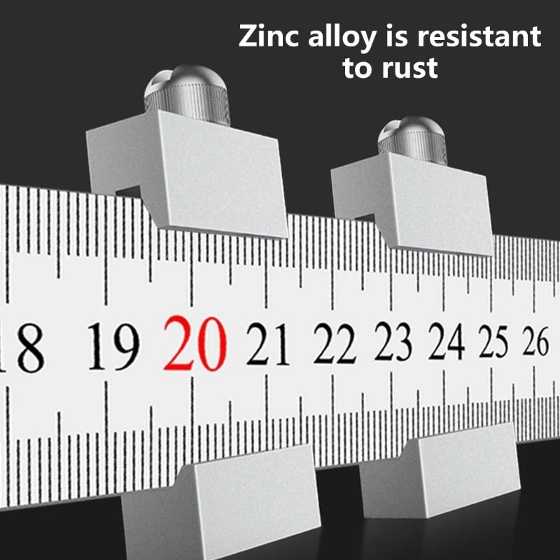 652F Steel Ruler Positioning Block Scriber Measuring Metal Angles Scribers Line Marking Gauges For Ruler Locators