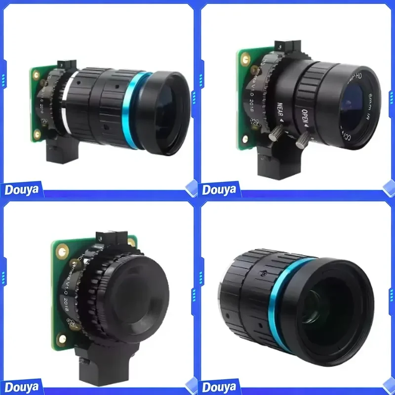 Raspberry Pi 4 High Quality 12.3MP IMX477 Sensor Camera With 6mm Wide Angle Lens or 16mm Telephoto Optional Support RPI 3/0