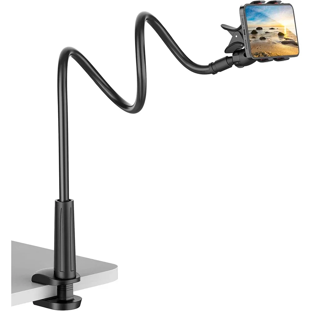

Gooseneck Cell Phone Holder Universal 360 Flexible Mobile Stand Lazy Bracket Mount Long Arms Clamp For iPhone Xiaomi Samsung