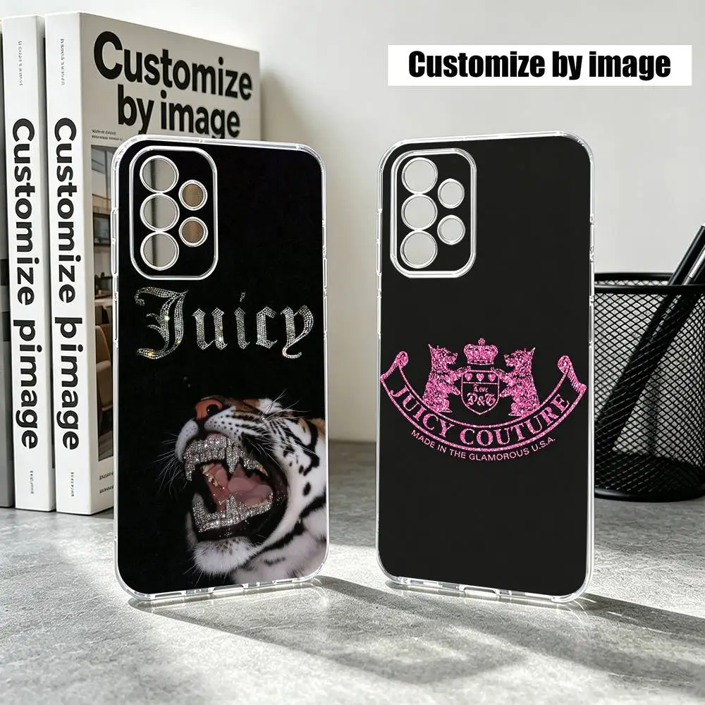 J-Juicy C-Coutures  Phone Case Transparent Silicone Soft For Samsung S25,S24,S21,S22,S23,S30,Ultra,S20,Plus,Fe