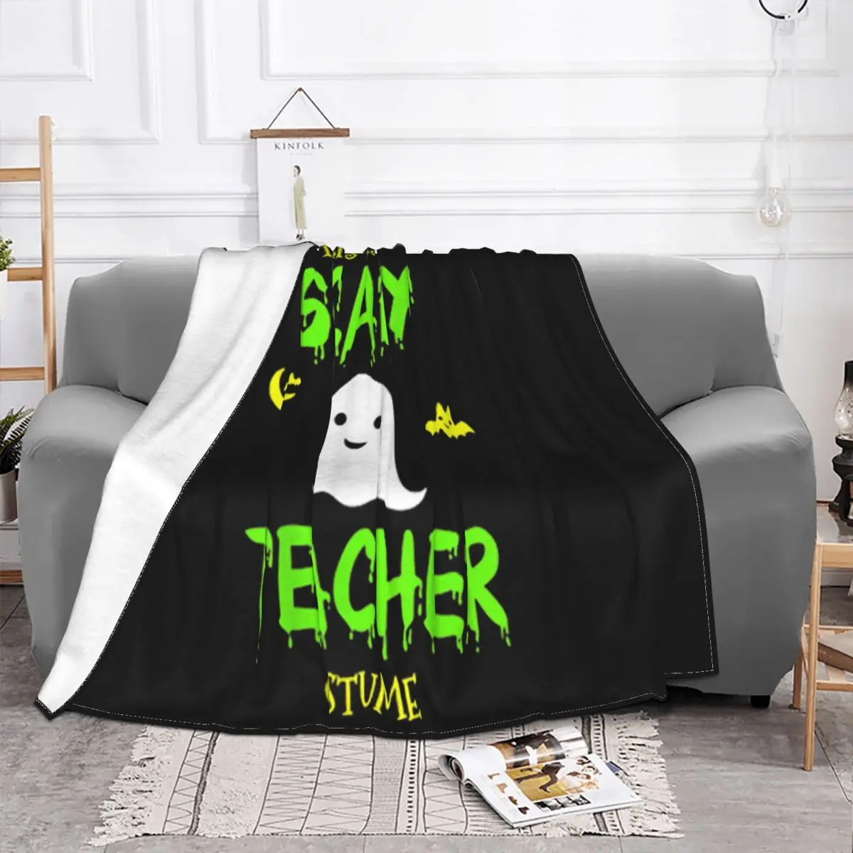 Hot This Is My Scary Teacher Costume Halloween Leisure Brand New 2021 Latest Brand Style Goth Throw Blanket