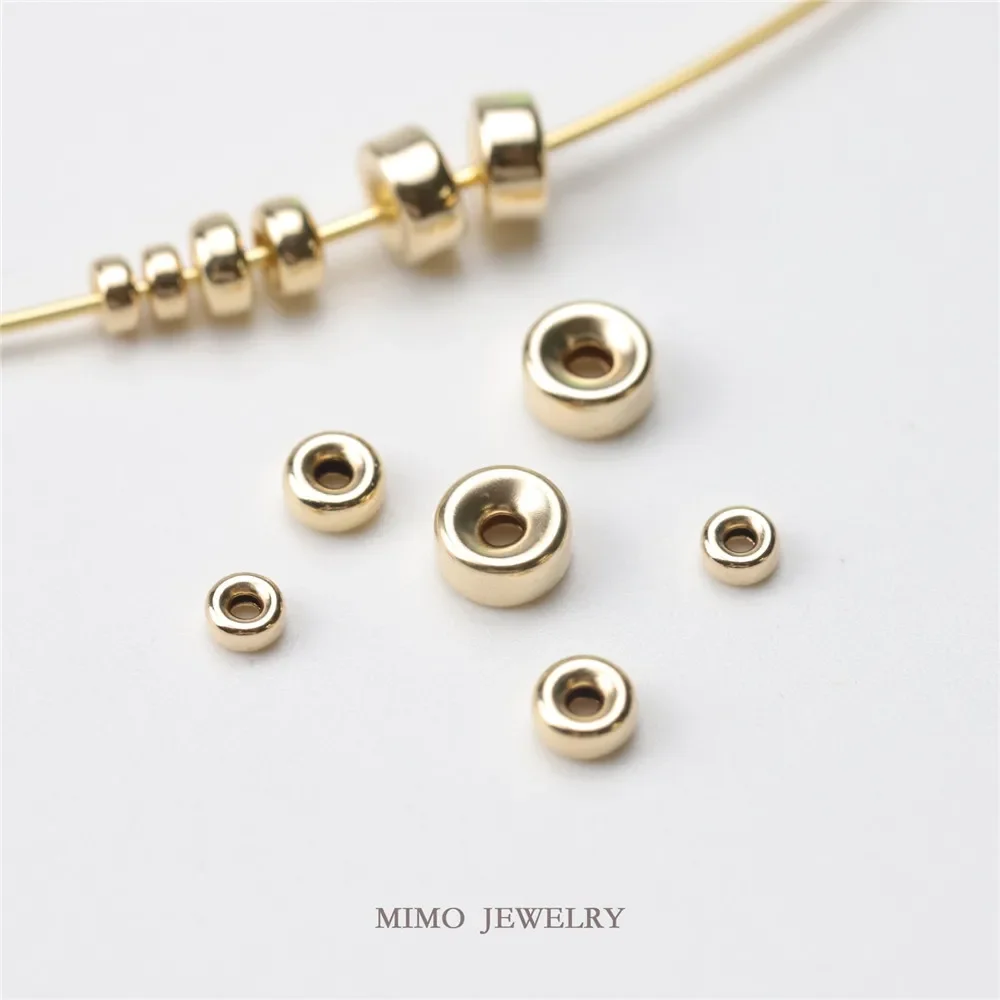 

United States imports 14K Gold Filled wheels beads beads beads beads beads separated by manual DIY accessories