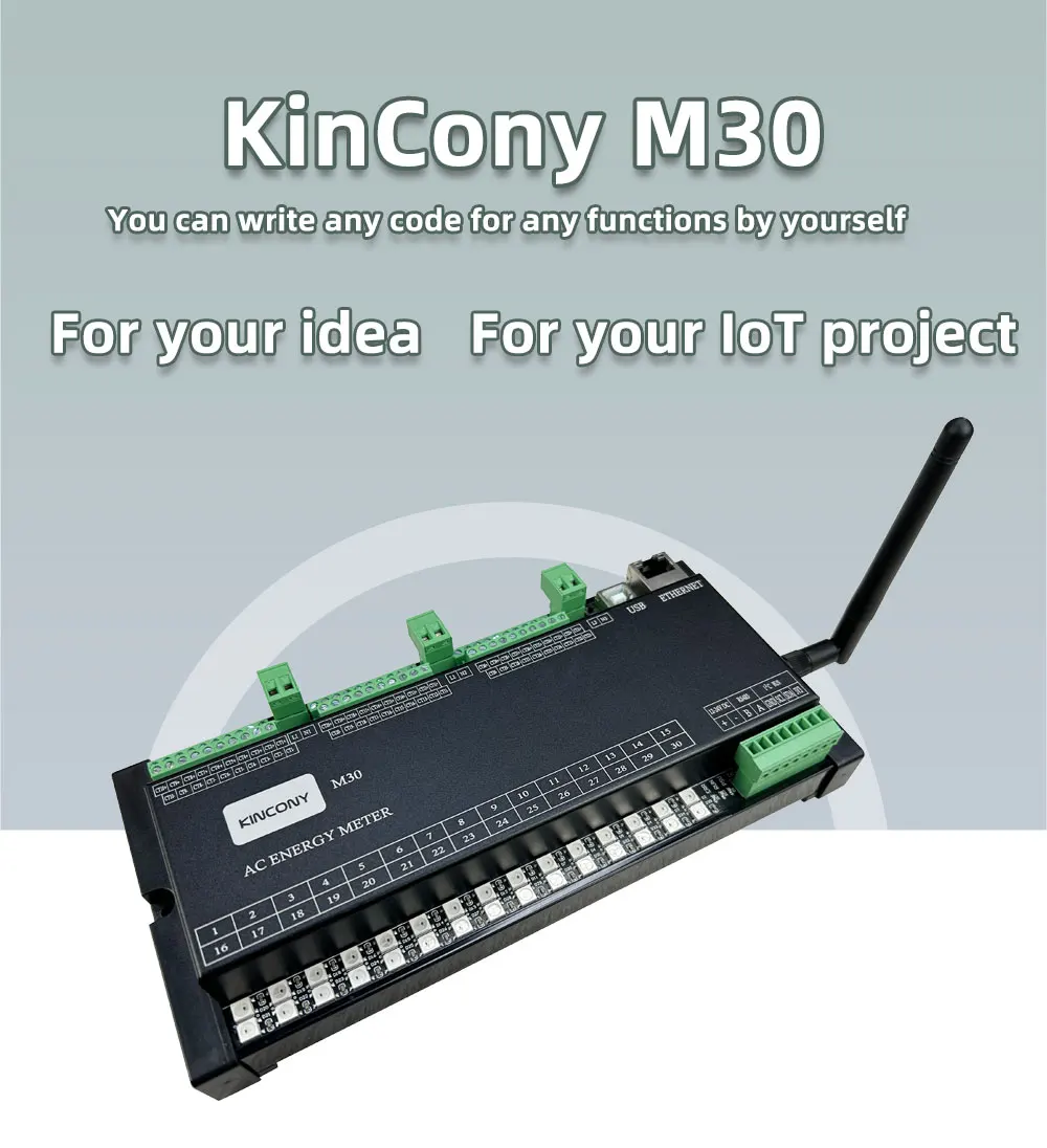 kincony m30 energy meter board For Home Assistant   By ESPHome