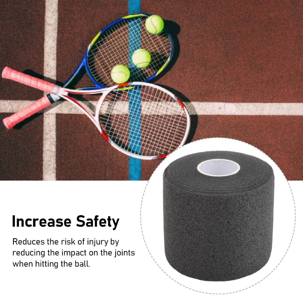 Anti Slip Design Badminton Racket Cushion Wrap Black White Shock Absorption Wrap Thin Profile Tennis Racket Cushion Wrap