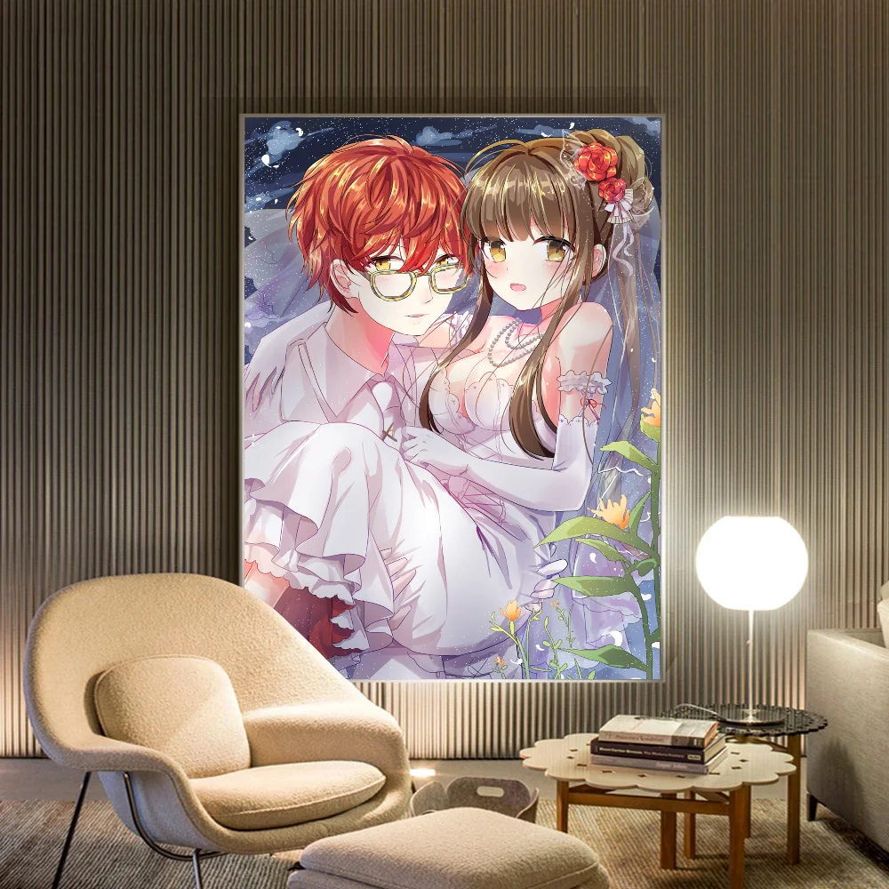 Mystic Messenger poster Vintage Sticky Whitepaper Prints poster opere d\'arte poster adesivi murali