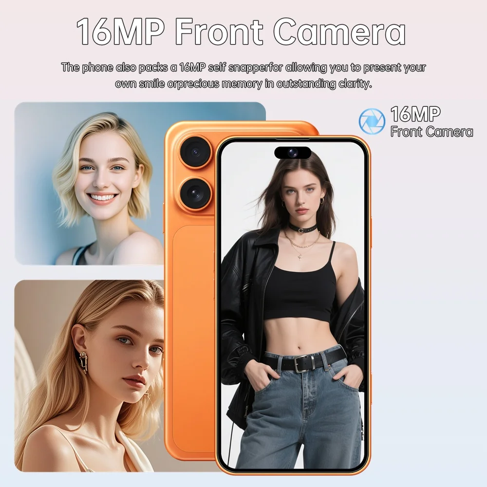 K-Touch NEW 15T Pro Mobile Phones Face Unlocked Smartphone 7.3 Inch Android Cell Phone 16+48MP 5G Dual Card Dual Standby 7800mAh Global Version Cellphones For Men Women