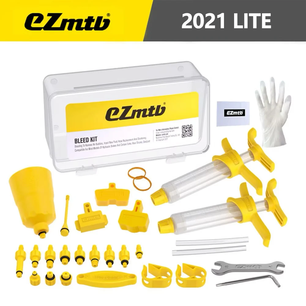 Ezmtb MTB-Fahrrad-Entlüftungsset für hydraulische Bremse, für hydraulische Scheibenbremsen-Reparaturwerkzeug der SHIMANO SRAM Avid MAGURA-Serie