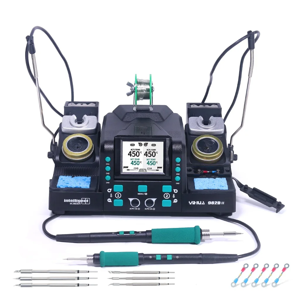 YIHUA 982D-II C210 C245 Microscoop Soldeerbout Station voor SMT Elektronica Component Reparatie Lasapparatuur Tool