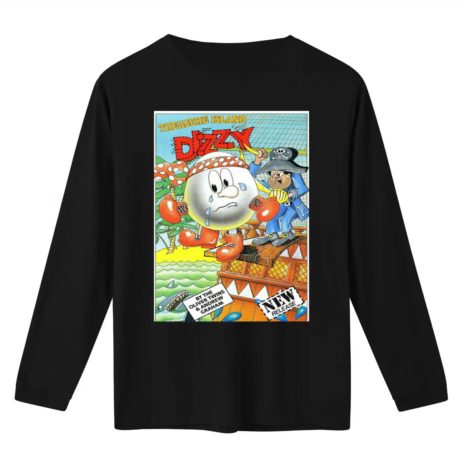 ZX Spectrum Treasure Island Dizzy T-Shirt Summer Casual Cotton Tee Oversized Streetwear Tops Vintage Graphic Print