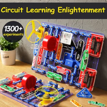 Kit de experimentos científicos STEM para niños, bloques de circuito, juguetes electrónicos de física para estudiantes de escuela primaria, Kits STEM DIY para niños